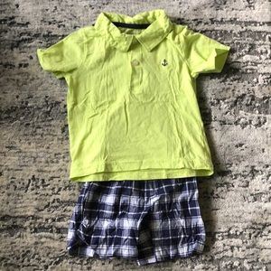 EUC boys Carters polo and short set